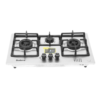 Sabro Kitchen Hob Model SH-202 – 3 Burners Auto Ignition